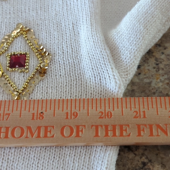 Vintage CelinaYang MCM Holiday Sweater sz S - Picture 7 of 8